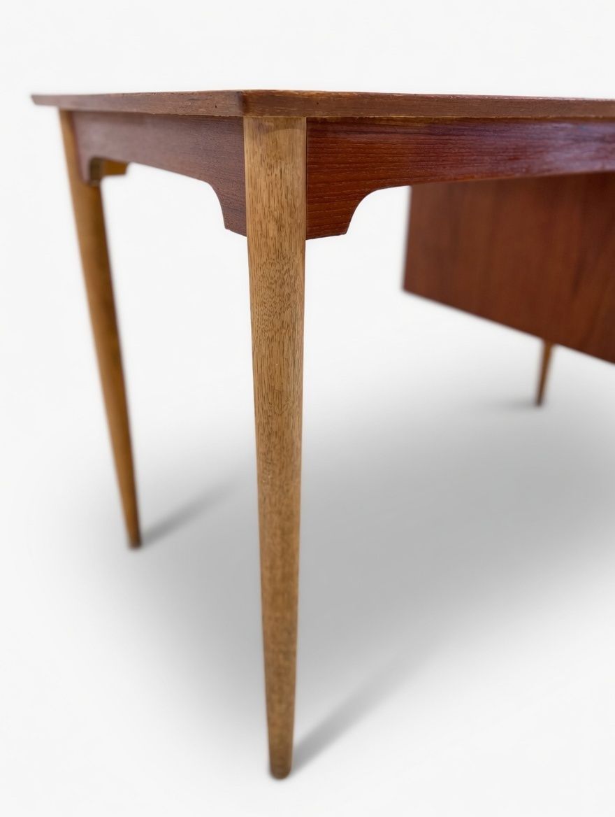 Custom Listing   Danish Petite Teak & Beech Desk photo buy