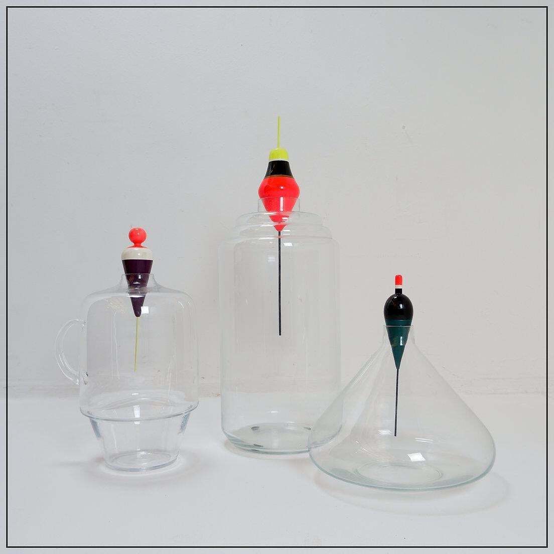 photo buy Set Of 3 "Pescadous" Vases By Margaux Keller For Roche Bobois 2014