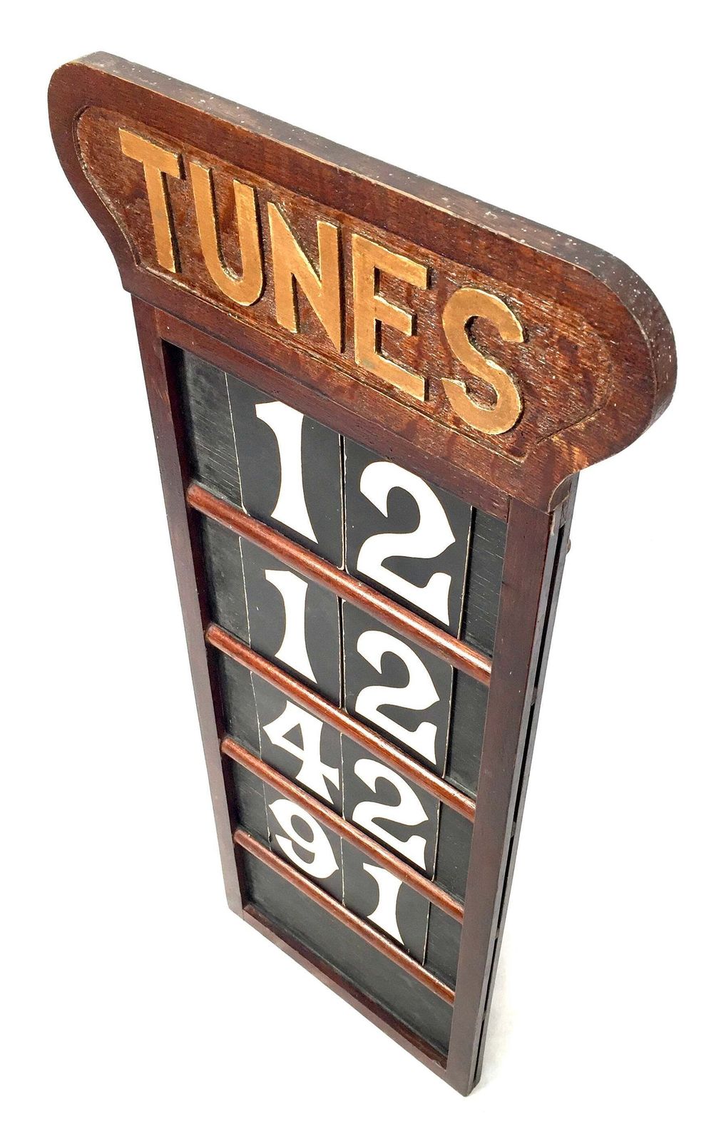 Antique Wooden Oak Tunes Hymn Board / Church Used / Early 20th Century C1930 photo furniture
