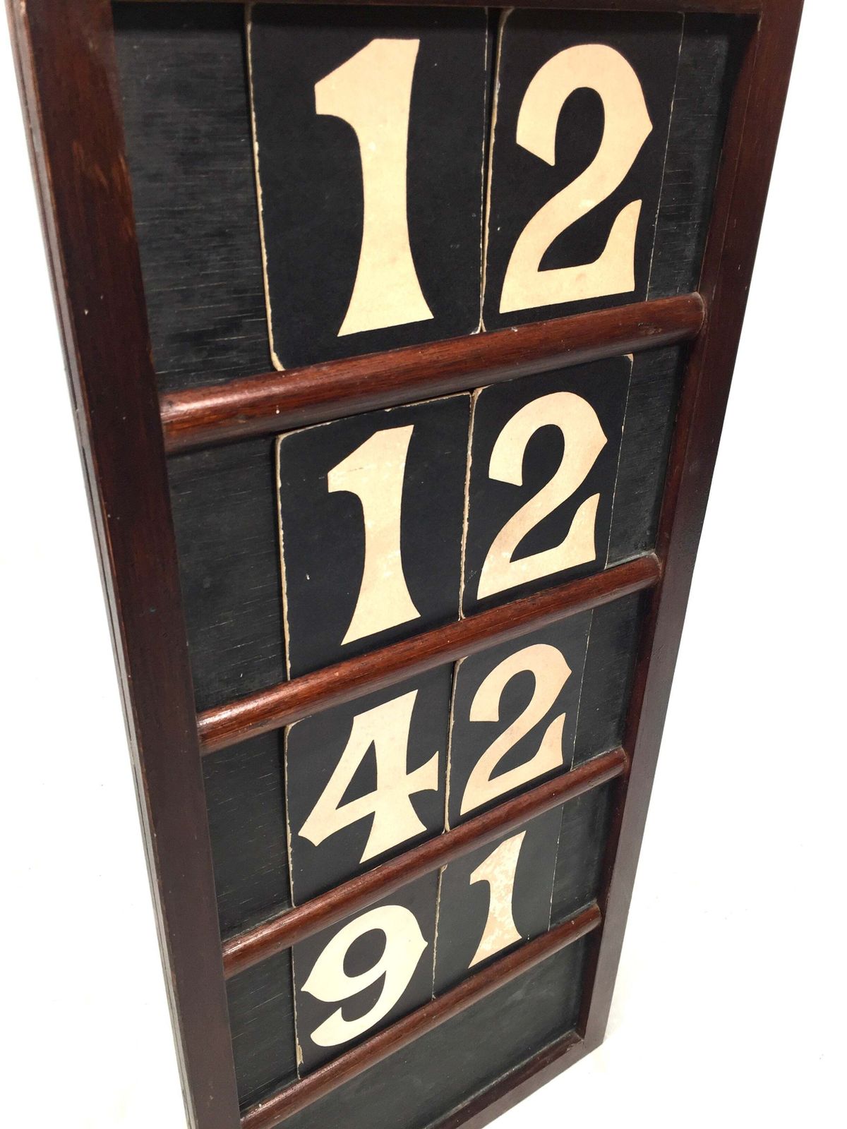 Antique Wooden Oak Tunes Hymn Board / Church Used / Early 20th Century C1930 photo vintage
