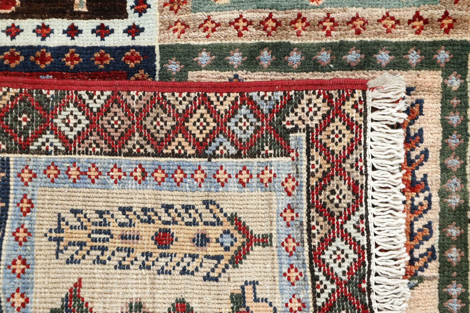 2x5 Red Garden Design Ayna Afghan Traditional Runner Rug photo vinterior