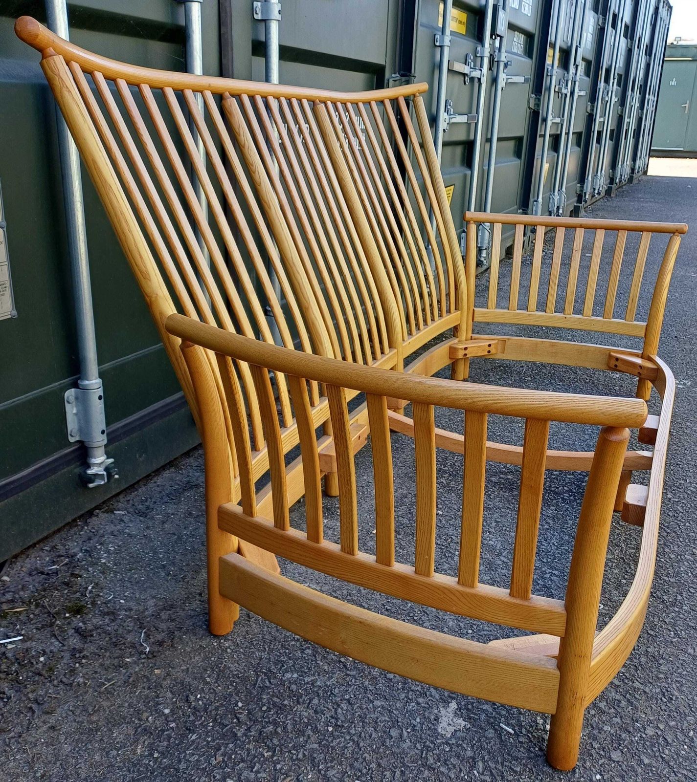 Ercol Renaissance 3 Seat Sofa   Ercol Fabric   Light Frame   Free Delivery Within 50 Miles, Further "At Cost". photo vintage