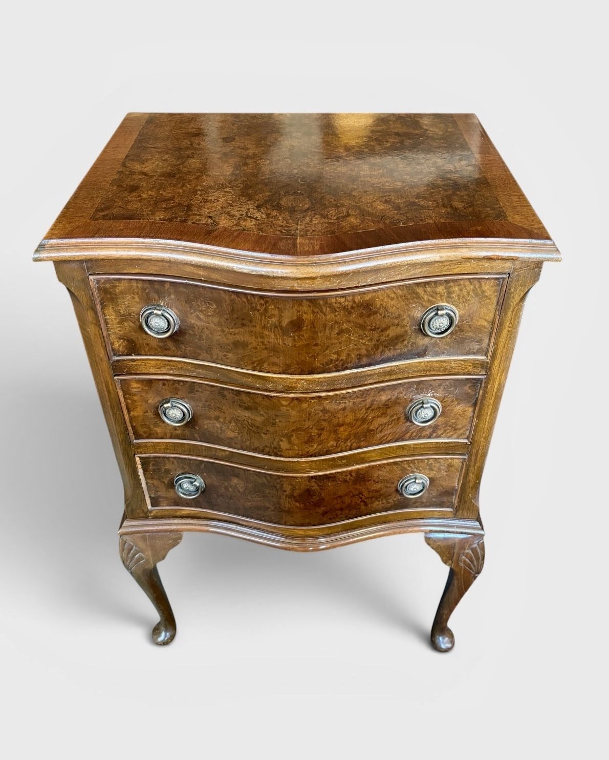 Pair Of Figured Walnut Bedside Chests photo furniture