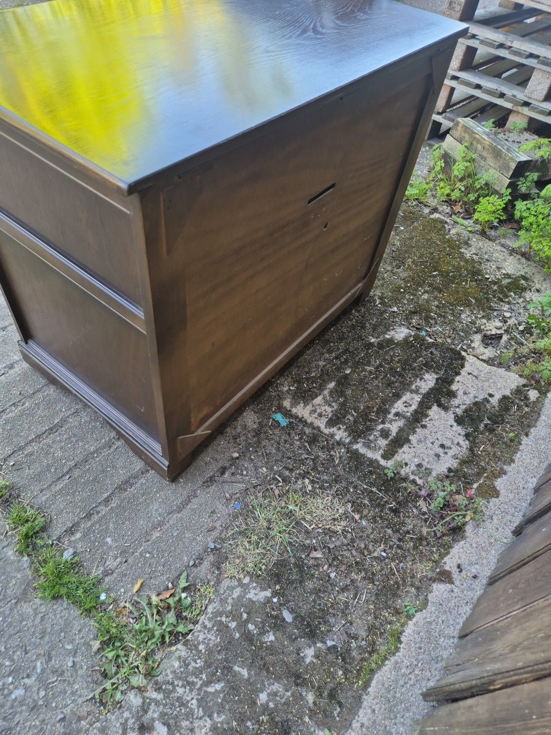 Vintage Oak Stereo Cabinet Lift Up Top & Base Cupboard photo vintage