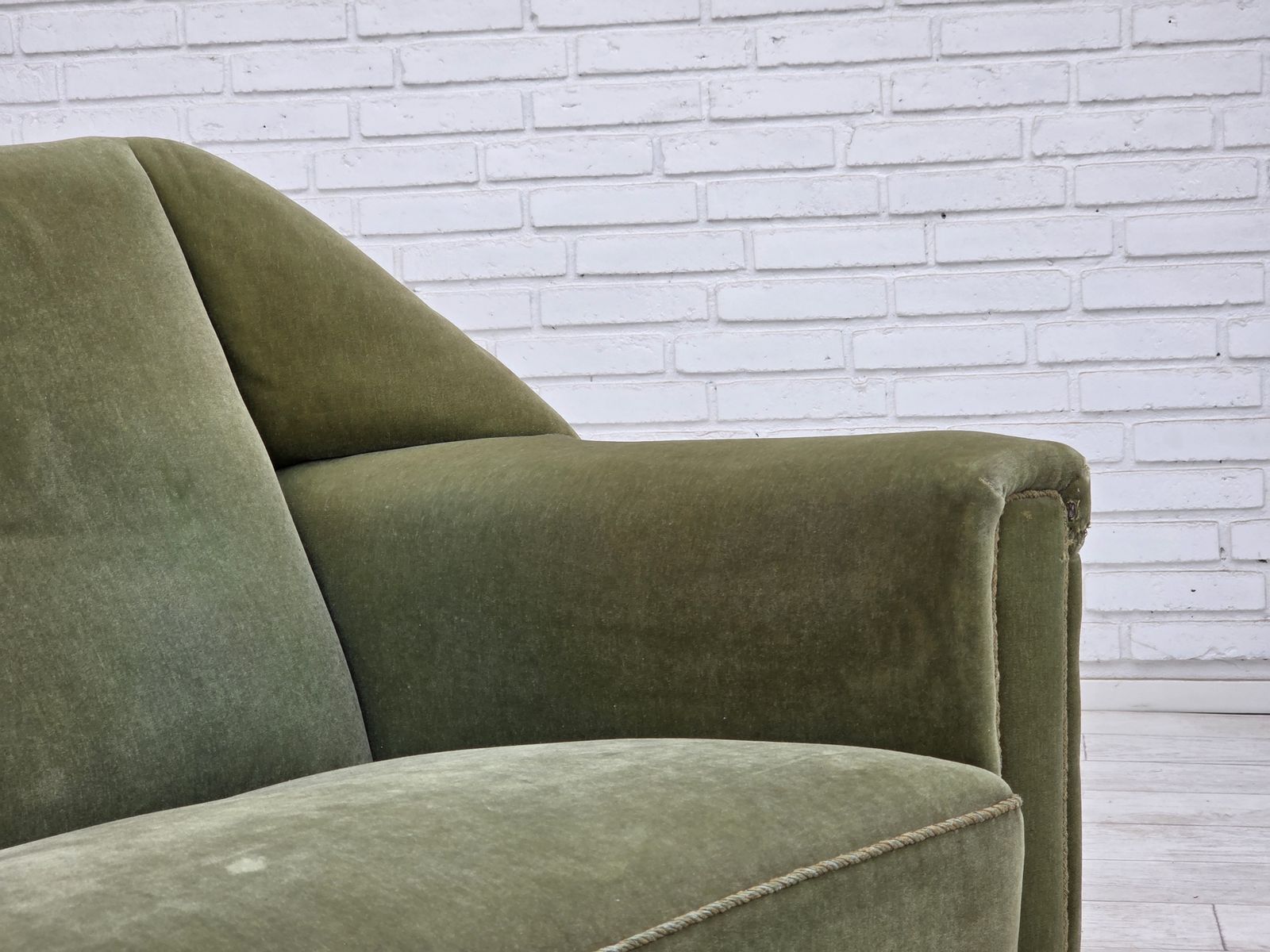 1970s, Danish By Kurt østervig, 3 Seater Sofa, Furniture Velour, Teak Wood. photo buy