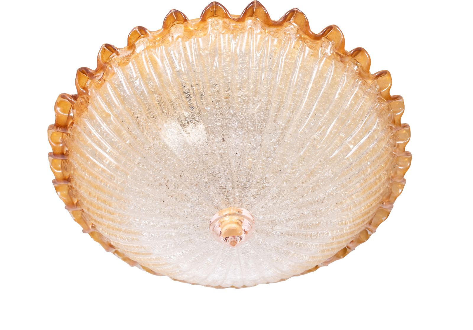 Mid Century Plafondlamp, Toegeschreven Aan Barovier & Toso, Italië photo for sale