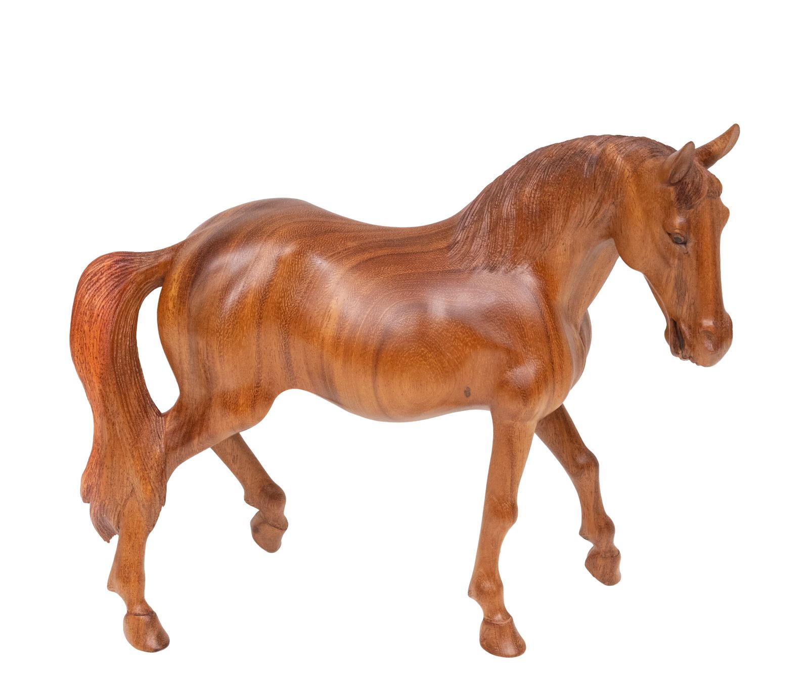 Uniek Handgesneden Teakhouten Paard, Bali, Indonesië, Jaren 1970 photo furniture