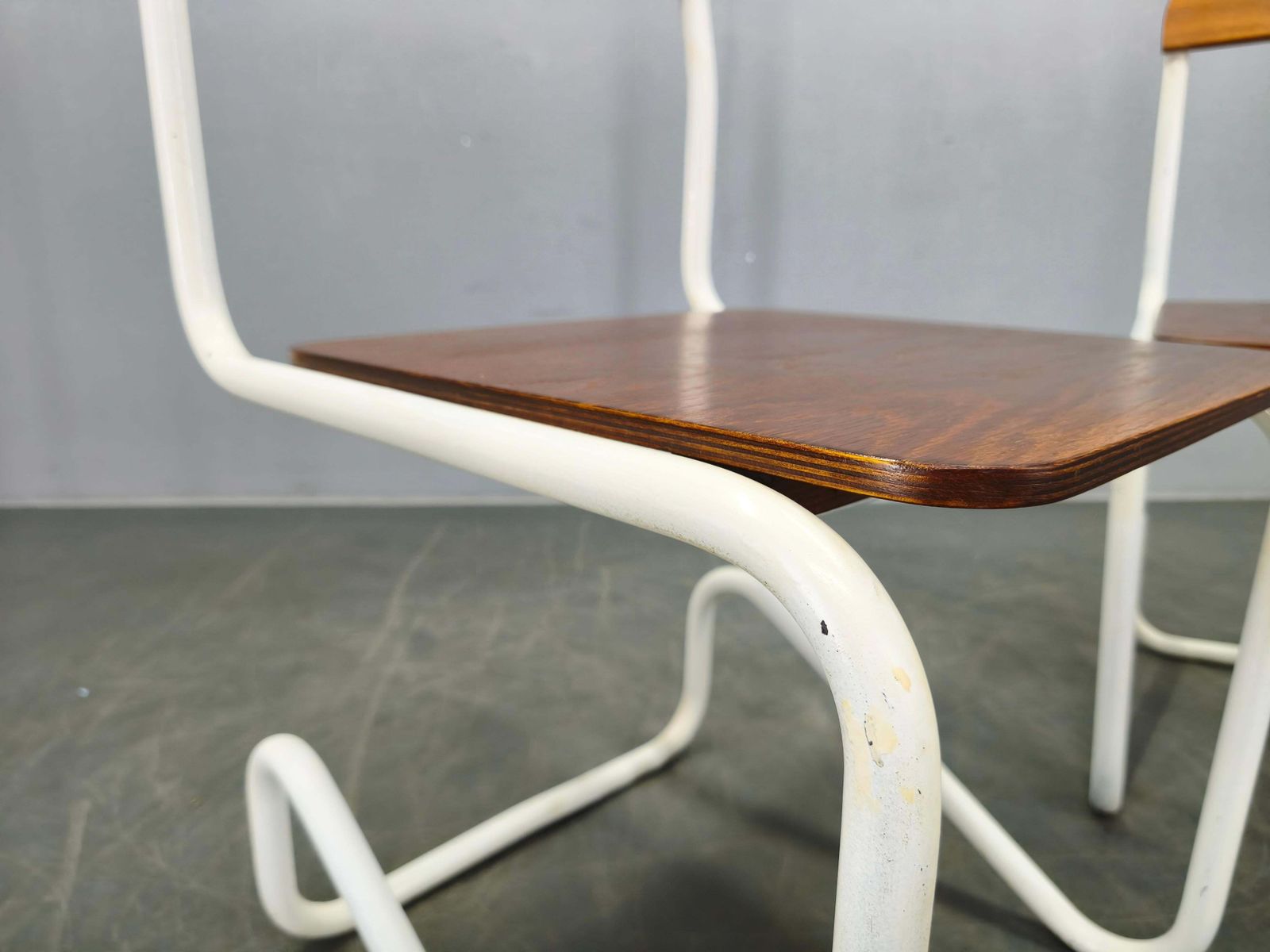 photo for sale Set Of 4 Bauhaus Cantilever Chairs, Tubular Steel, Germany 1930s