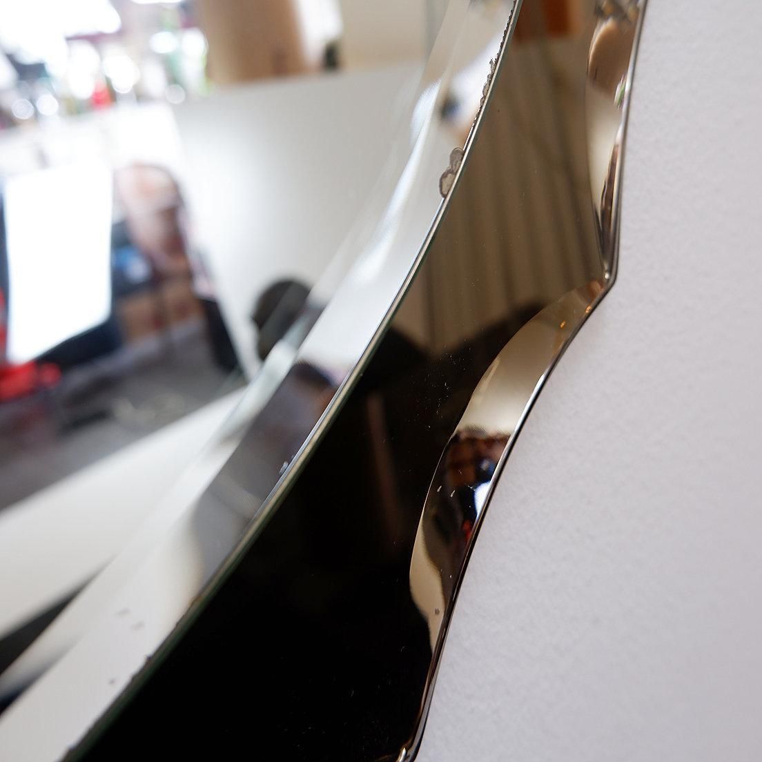 photo furniture Mid Century Wall Mirror In The Style Of Cristal Art, 1960s