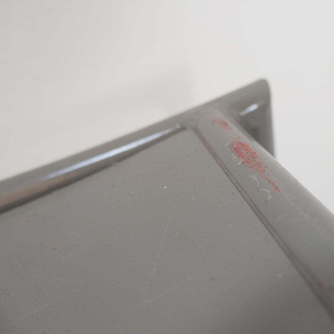 photo vinterior Set Of 4 Gray Metal Chairs In The Style Of Starck's "Von Vogelsans" Model
