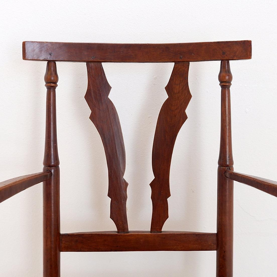 photo buy Early 20th Century French Country Armchair With High Back Design