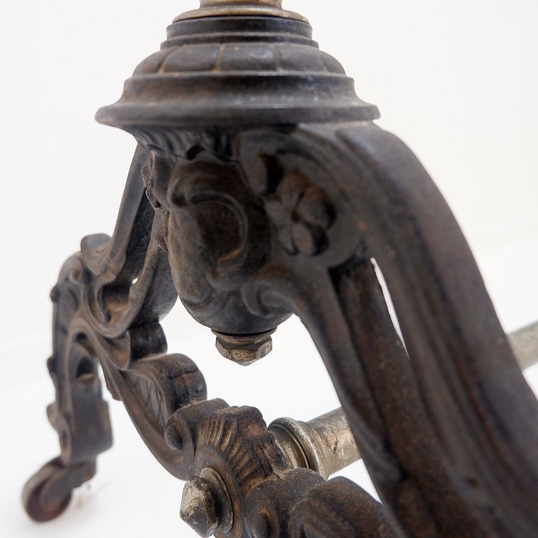 Antique English Clothes Rail, Brass & Steel, Late 19th Century, 164cm photo vinterior