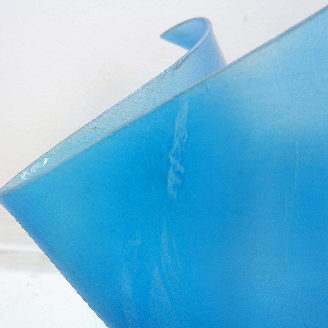735.0 Vintage Glass Handkerchief Planter In Willy Guhl Style, 72cm Diameter photo