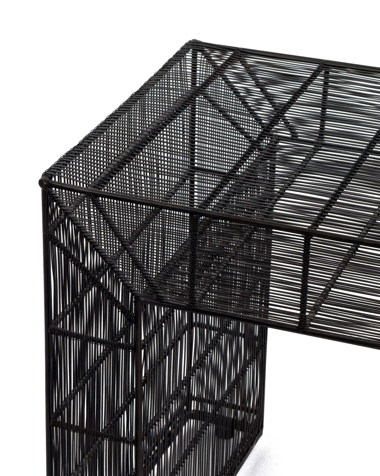 Vintage Sculptural Metal Wire Shelving And Display Table Set photo buy