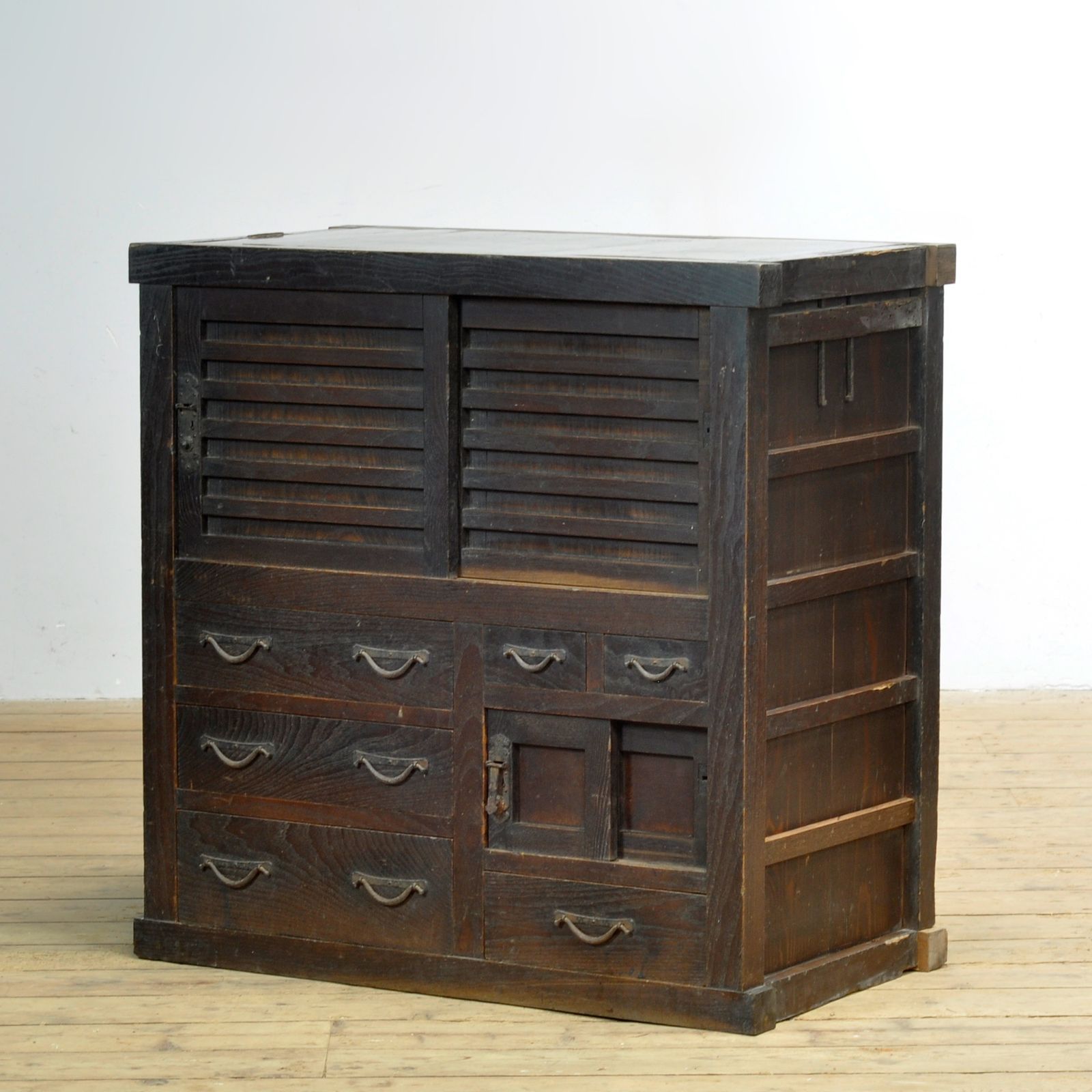 Japanese Tansu Chest Of Drawers, Circa 1900 photo Furniture