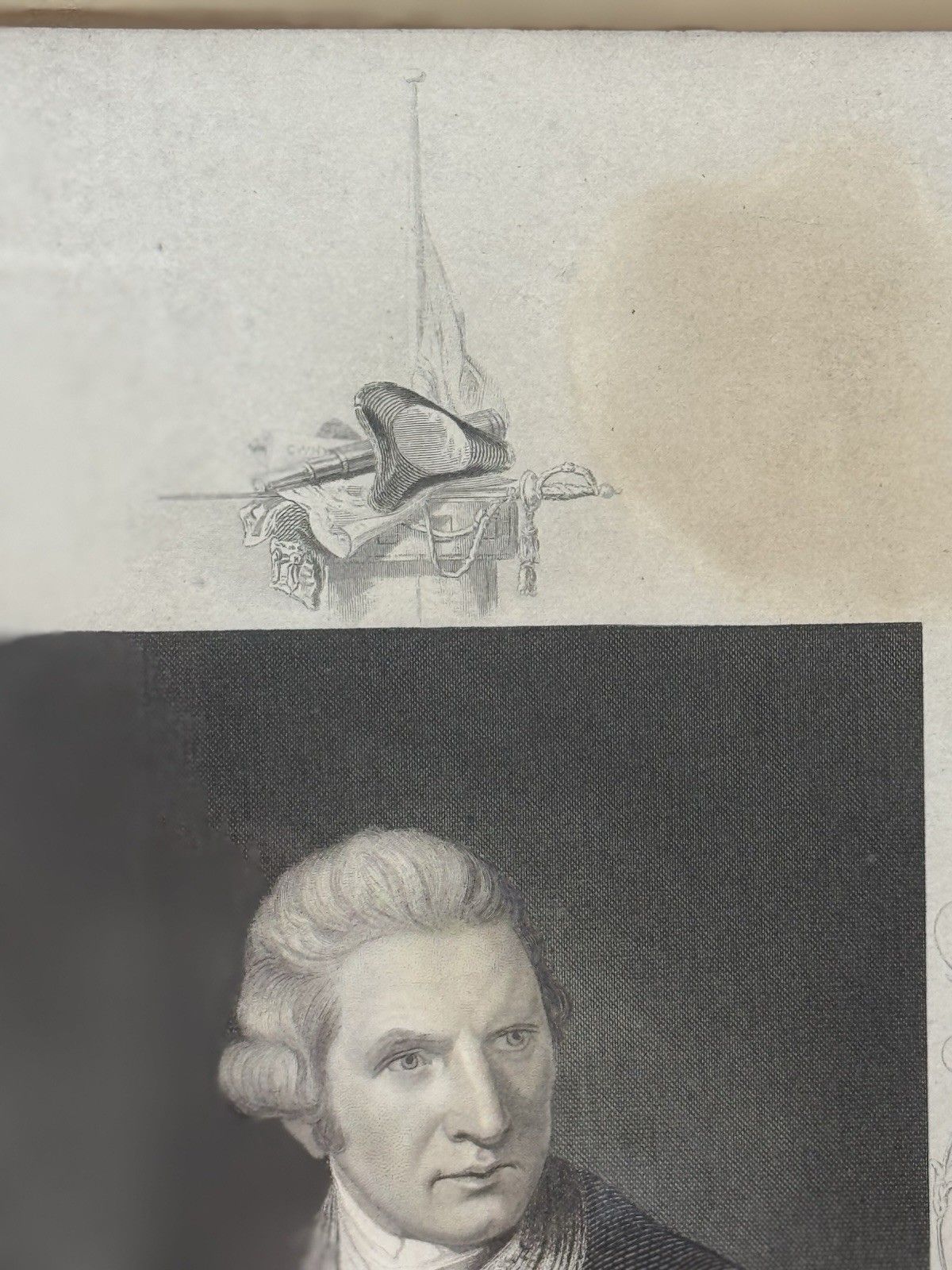 Art British Explorer Captain James Cook (1728 1779) Antique Engraved Print photo