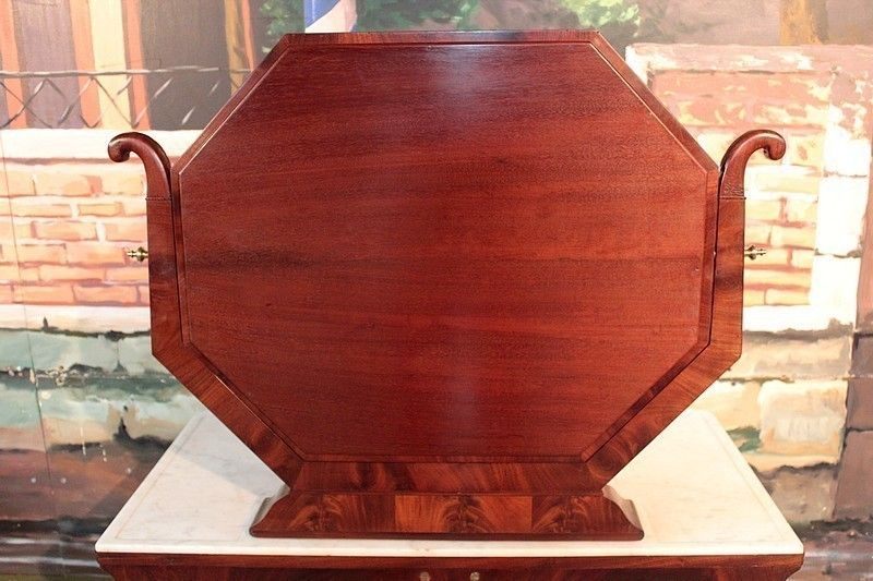 2919.02 Restoration Console Dressing Table Mahogany 19th photo