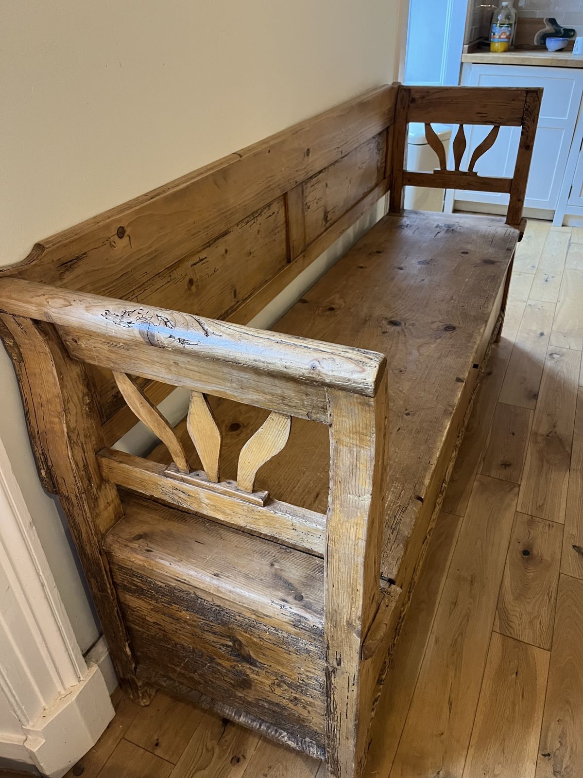 Antique Dutch Bench, 18th Century And Earlier photo for sale