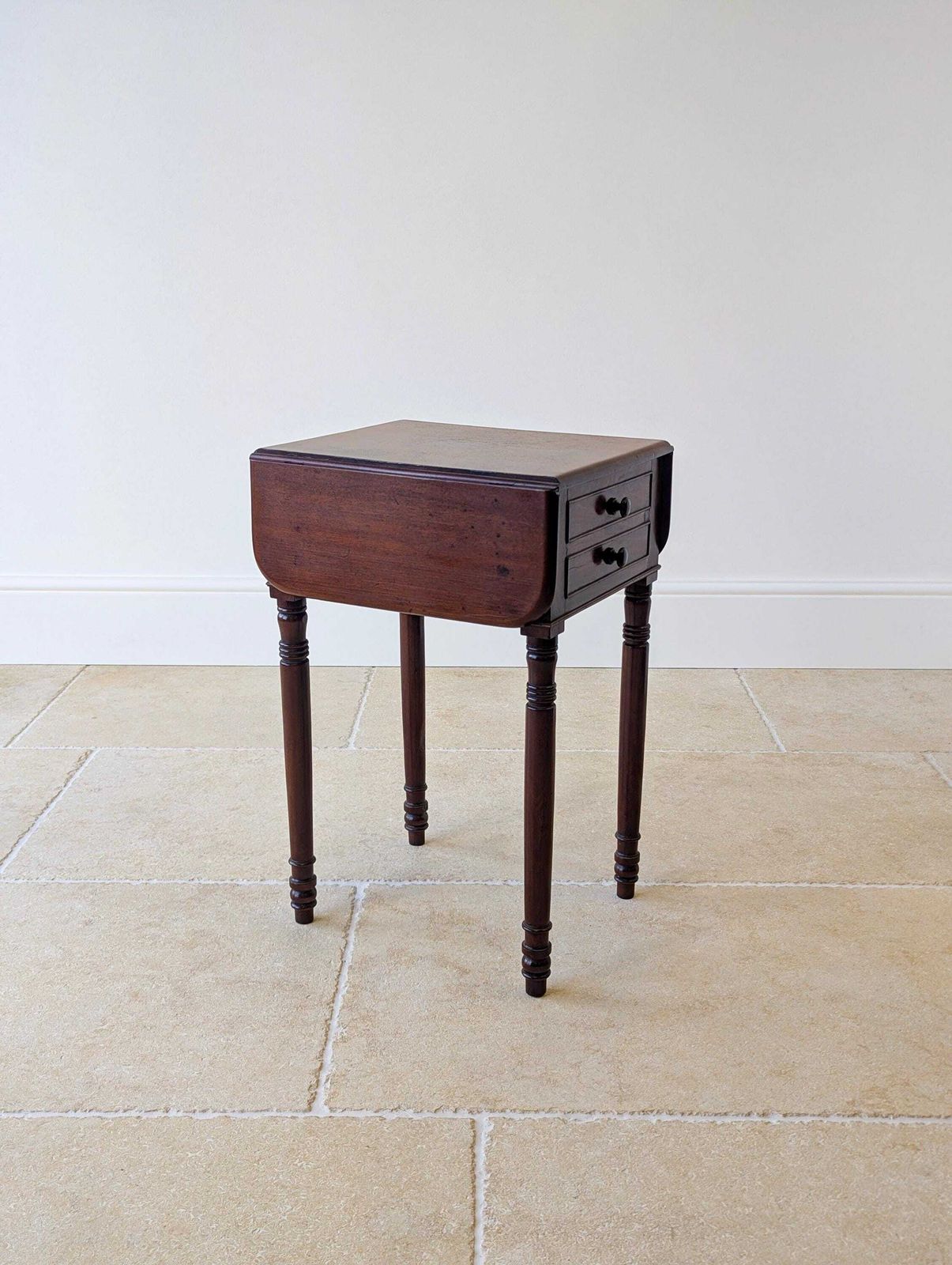 Antique Early Victorian Mahogany Pembroke Work Table C.1850 photo furniture