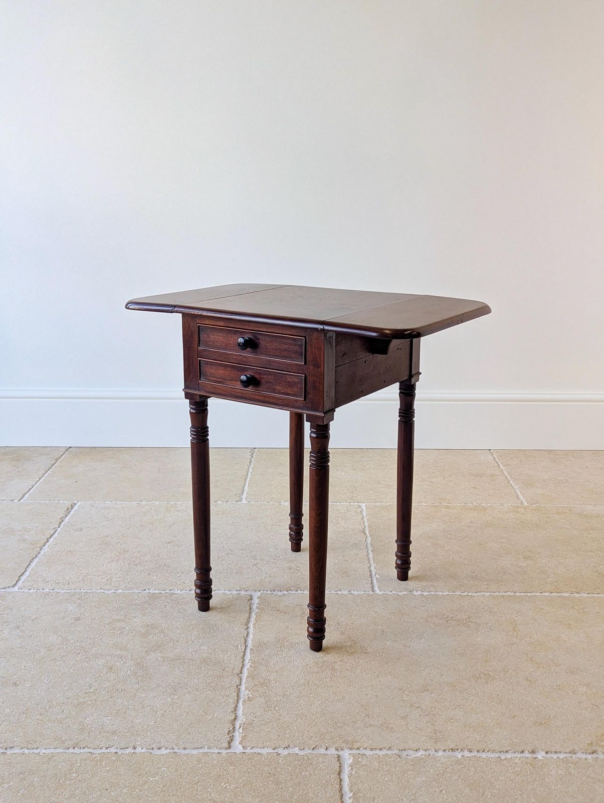 photo for sale Antique Early Victorian Mahogany Pembroke Work Table C.1850