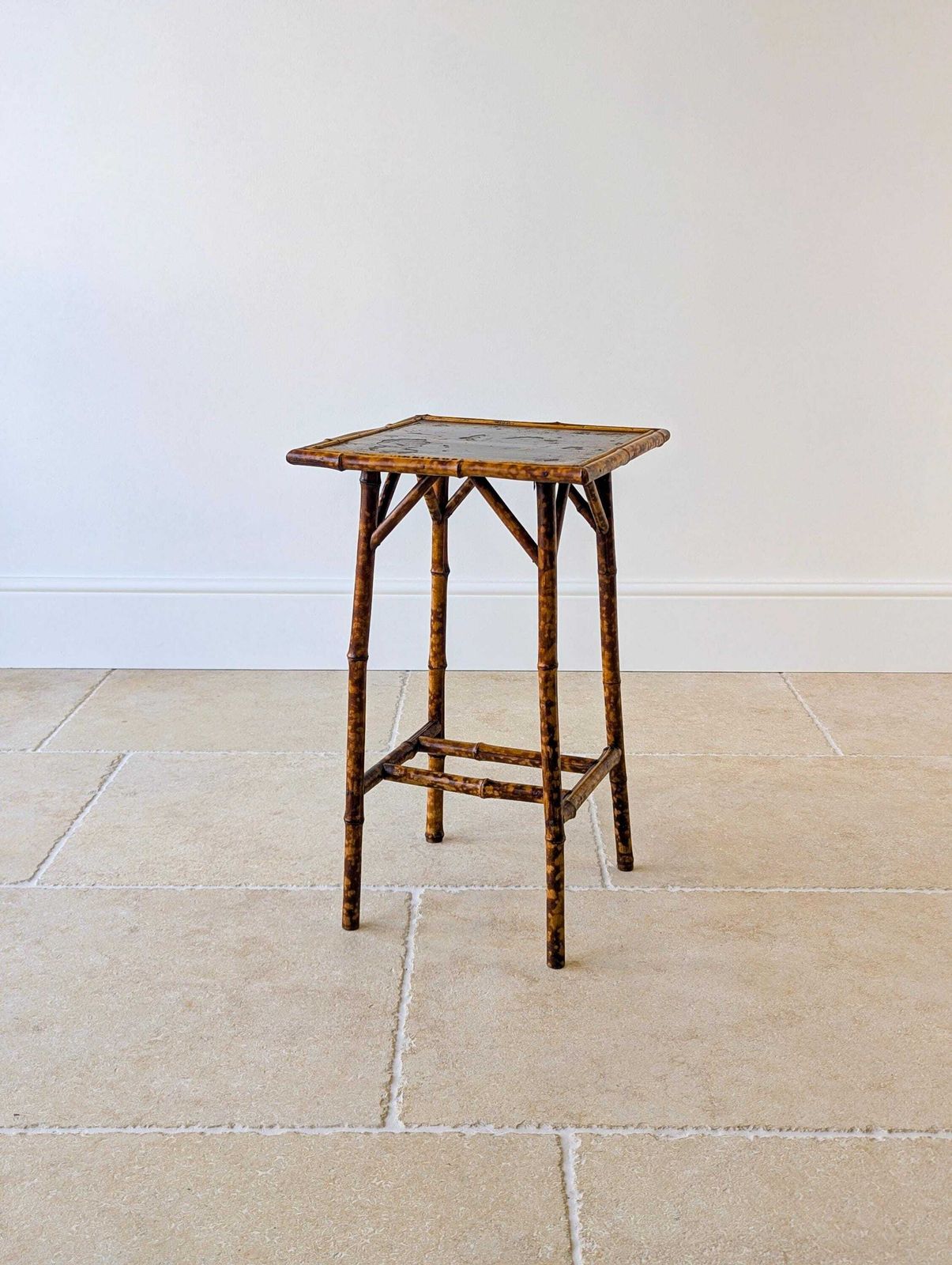 Antique Victorian Bamboo Occasional Table C.1890 photo vinterior