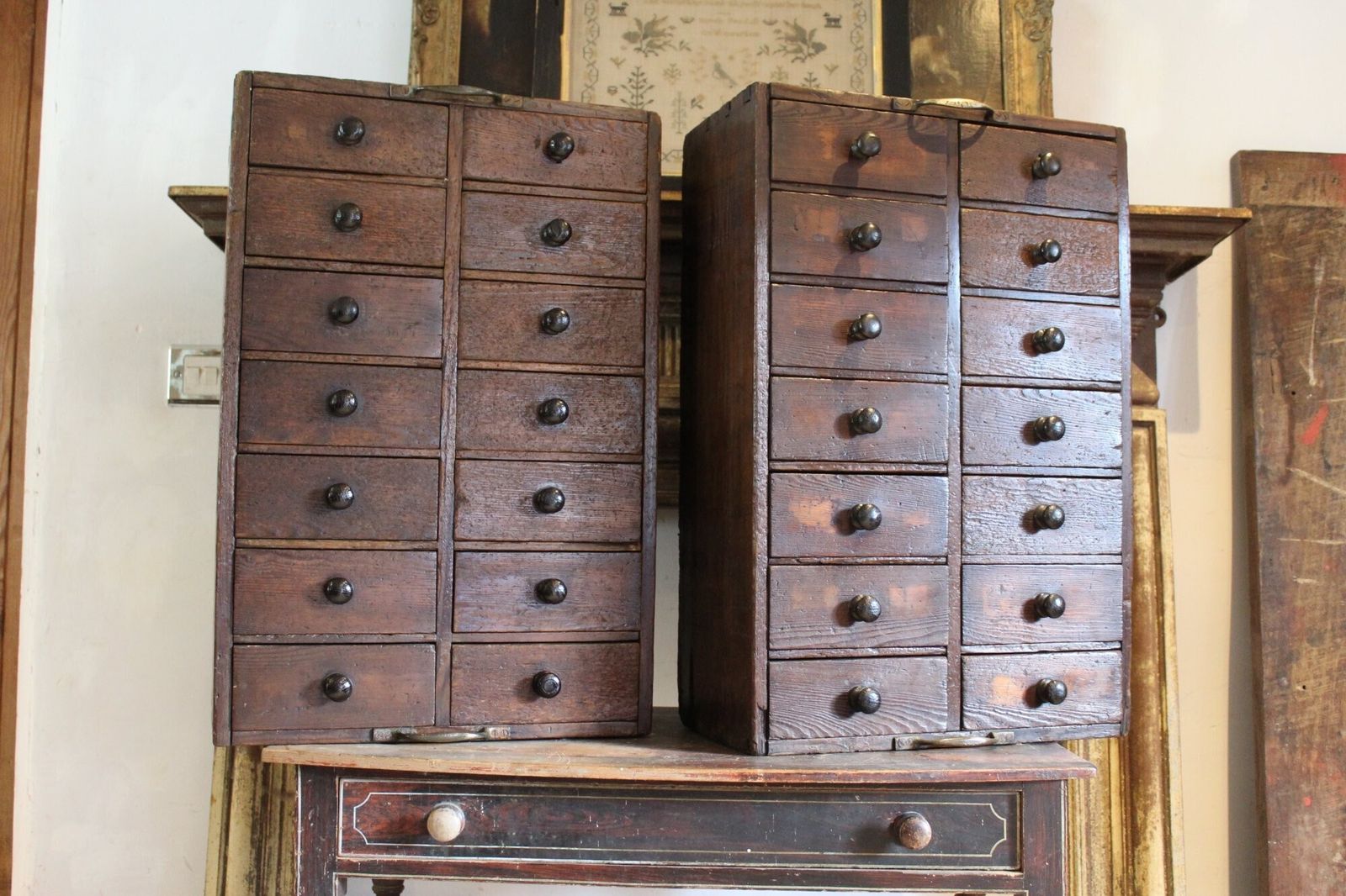 Chest Of Drawers Victorian A Rare Pair D Napier & Sons C1880 photo 950.0
