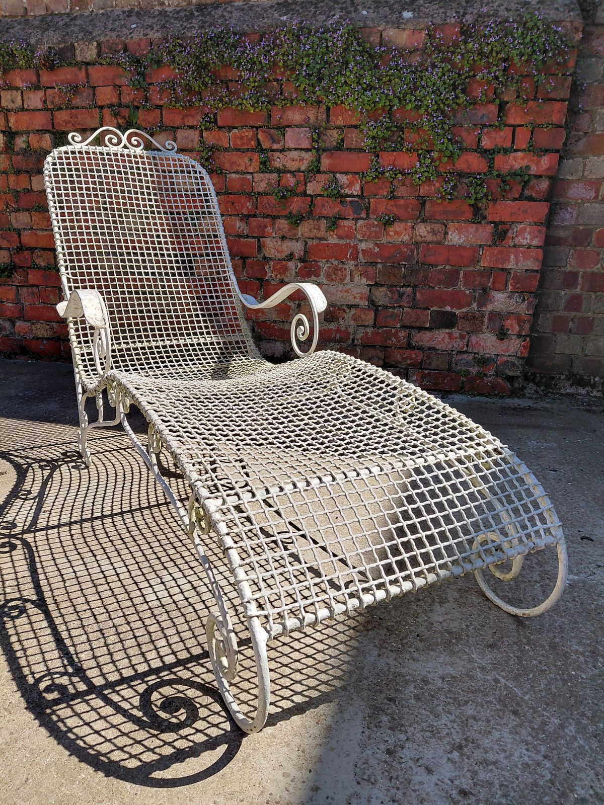 Antique Wirework Sun Lounger, Circa 1920s photo 595.0
