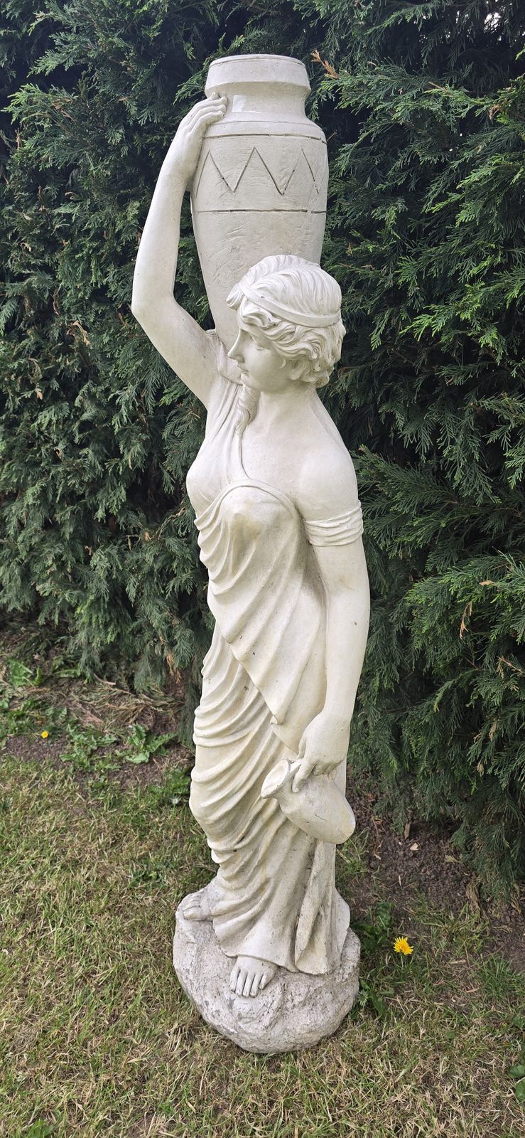 Large Weathered Figure Of 'Maia' The Water Carrier photo furniture
