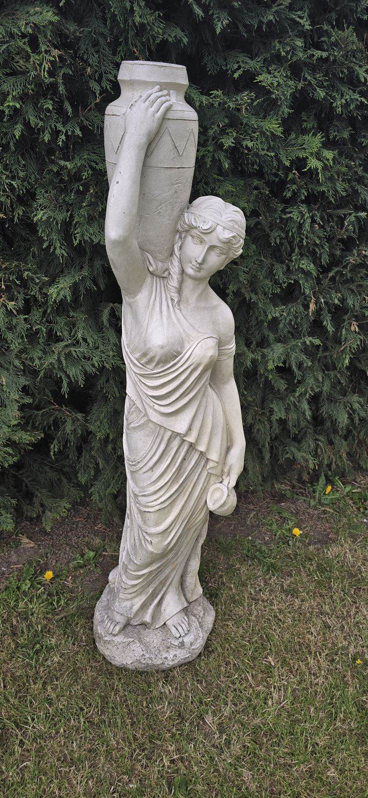 Large Weathered Figure Of 'Maia' The Water Carrier photo Garden Decor