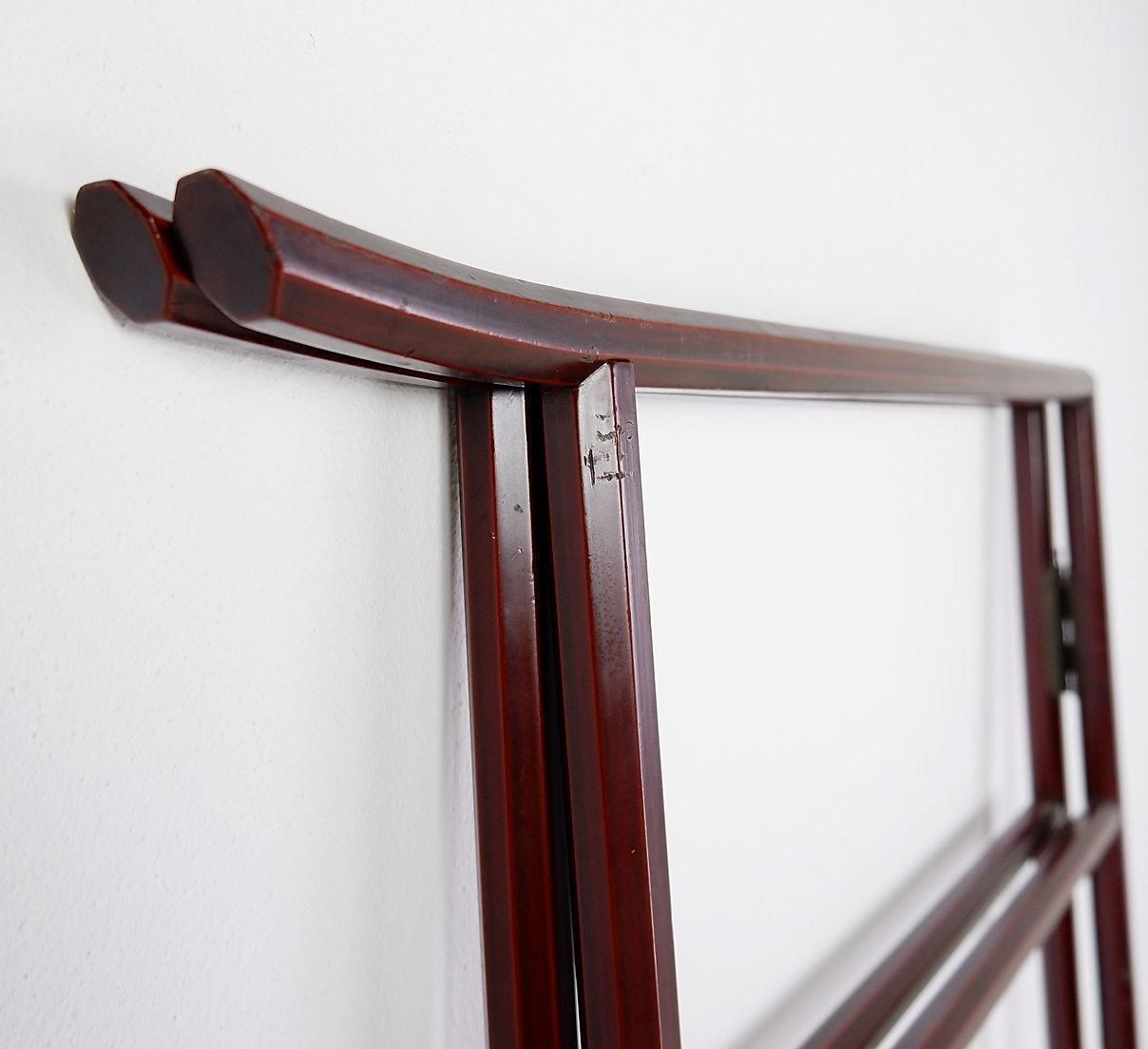Vintage Japanese Kimono Rack Stand, Wood, Torii Style, 20th Century photo Furniture