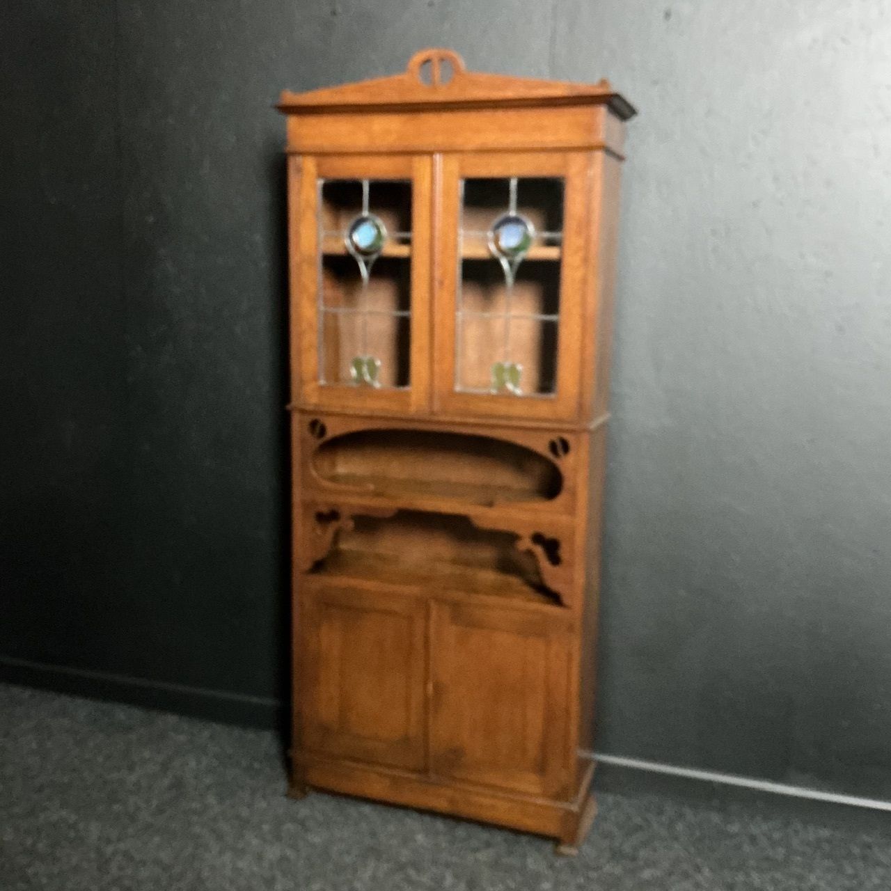 Arts And Crafts Oak Bookcase, 1800s