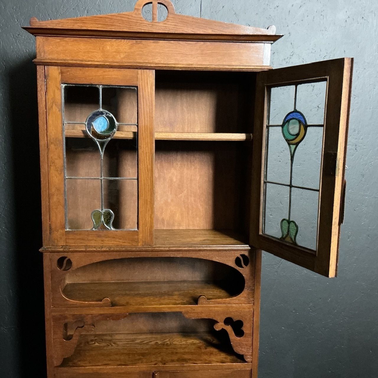 Arts And Crafts Oak Bookcase, 1800s photo buy