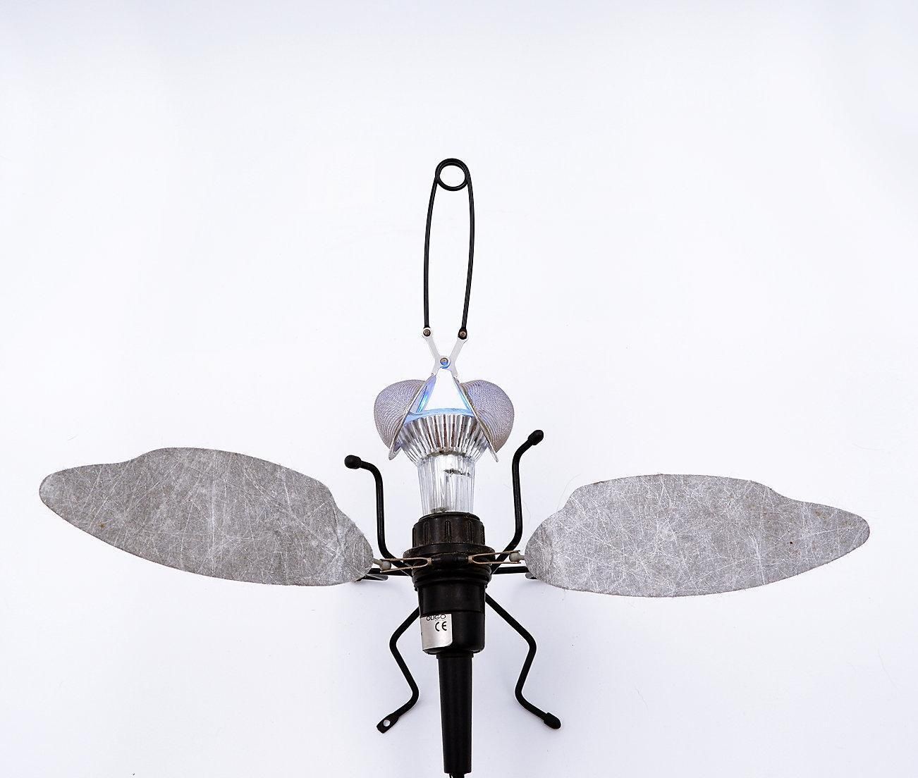 photo vintage "Mademoiselle Filou" Wall Or Table Lamp By Sigi Bußinger For Oligo