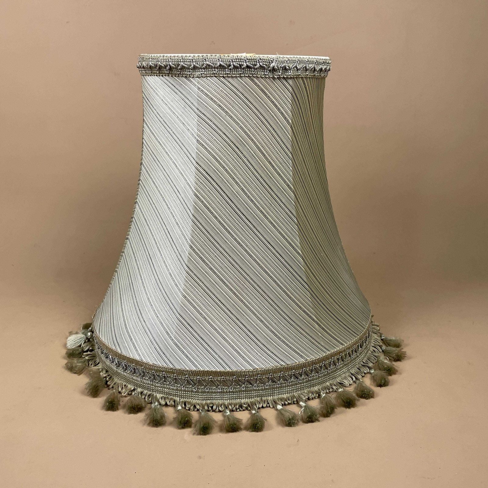 Vintage Empire Lampshade Tassel Fringe Trim Fabric Green Frilly Fringe Downton Abbey Traditional Classic Lamp Shade photo furniture