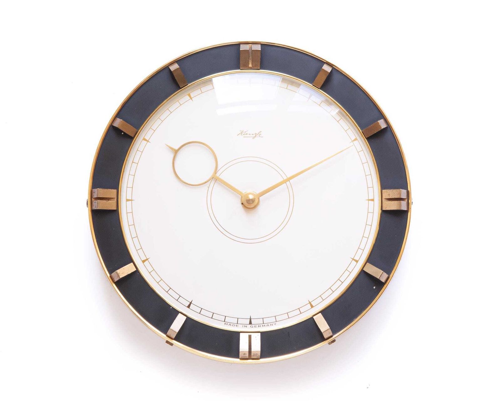 Art Deco Kienzle Heinrich Möller Wall Clock Bauhaus Mid Century Kitchen Modernism 1940s Mcm Brass