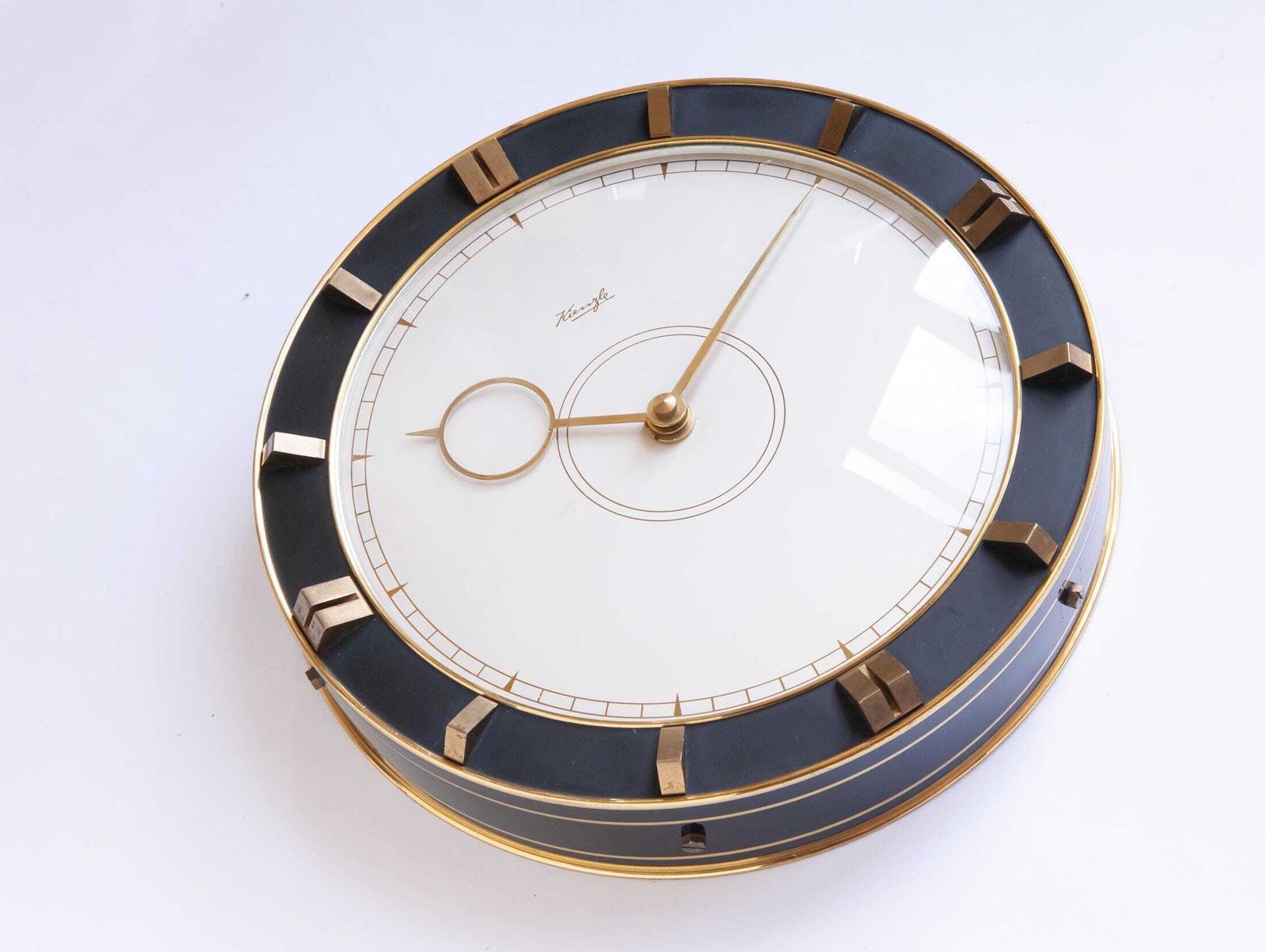 Art Deco Kienzle Heinrich Möller Wall Clock Bauhaus Mid Century Kitchen Modernism 1940s Mcm Brass photo furniture