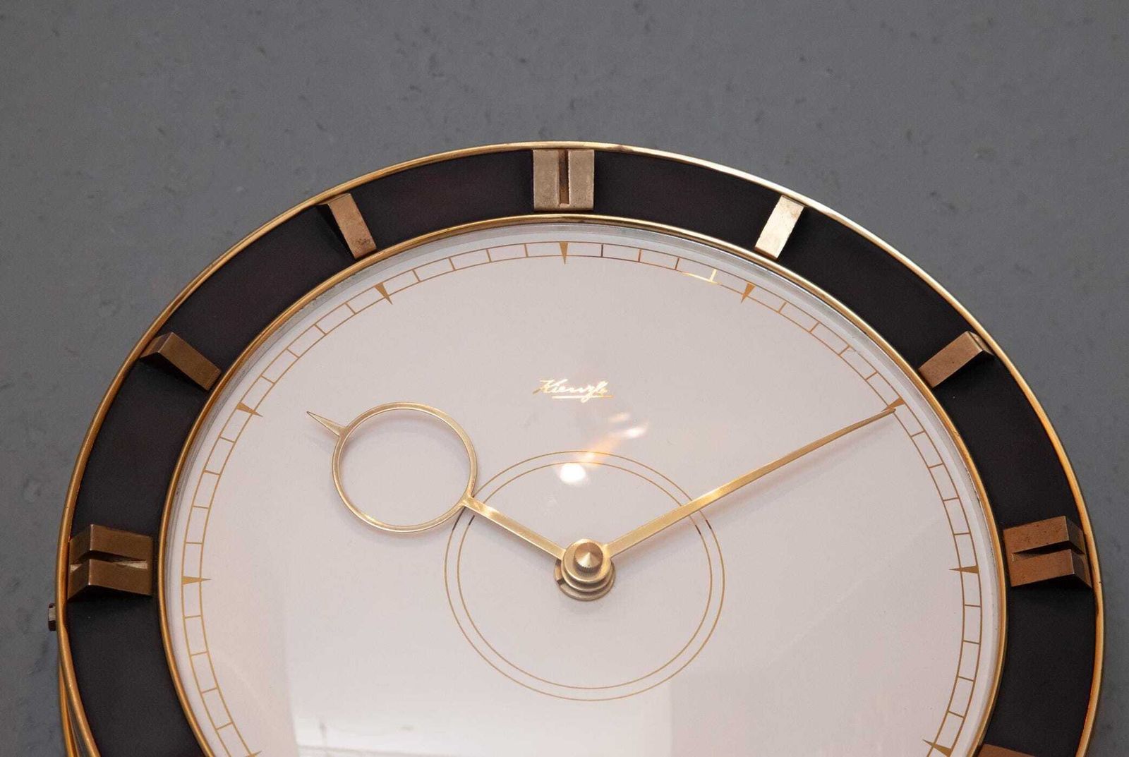 Art Deco Kienzle Heinrich Möller Wall Clock Bauhaus Mid Century Kitchen Modernism 1940s Mcm Brass photo 459.0