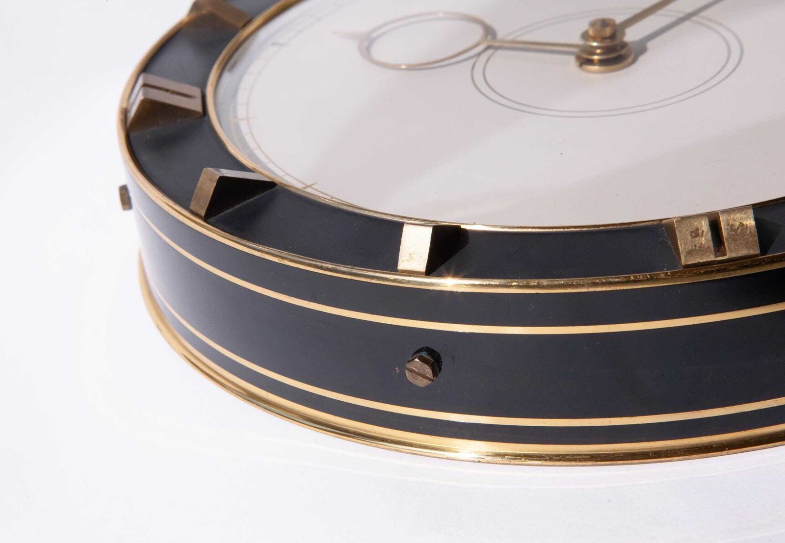 Art Deco Kienzle Heinrich Möller Wall Clock Bauhaus Mid Century Kitchen Modernism 1940s Mcm Brass photo vintage