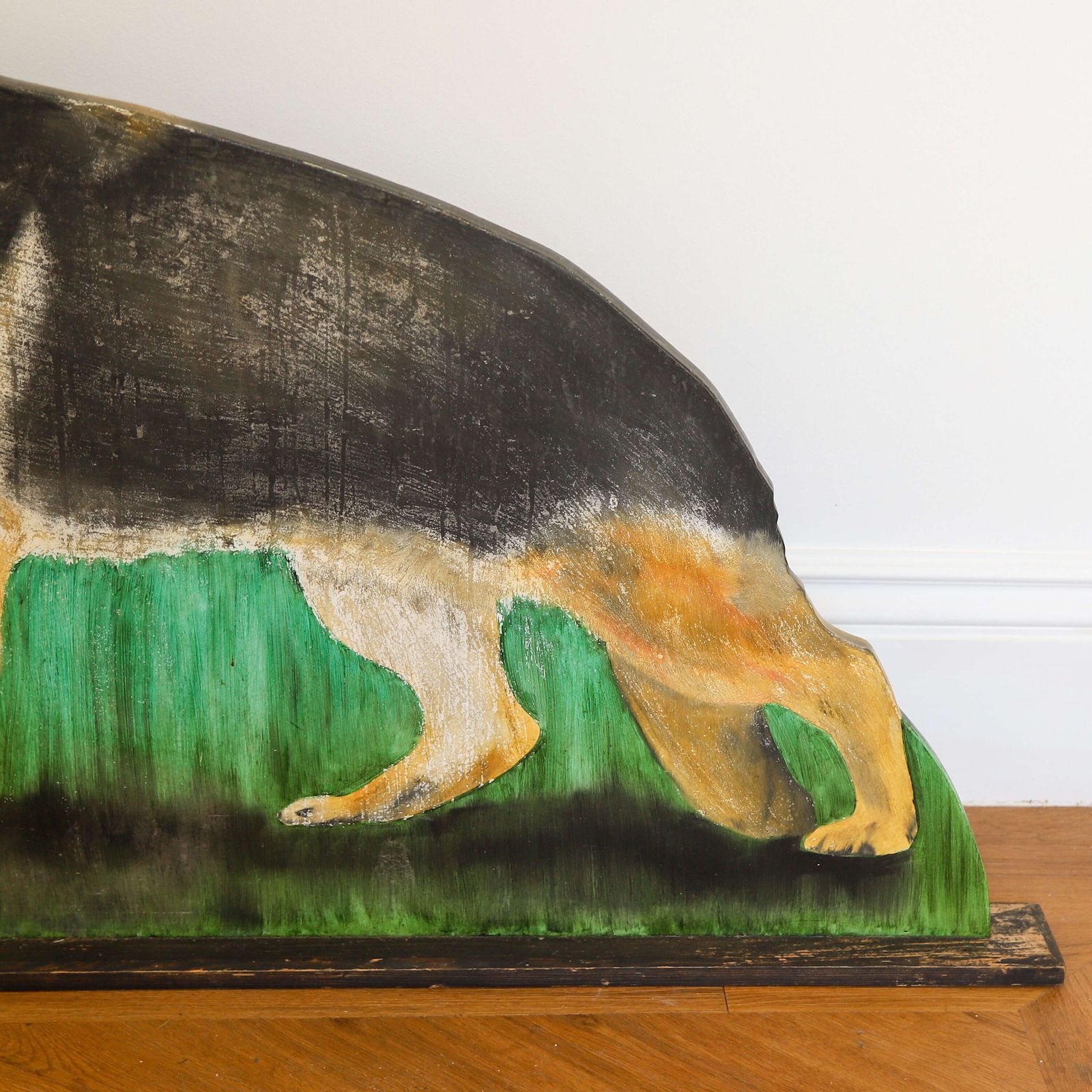 Painted Dummy Board Of An Alsatian/German Shepherd, English, 1970s–1980s photo Art