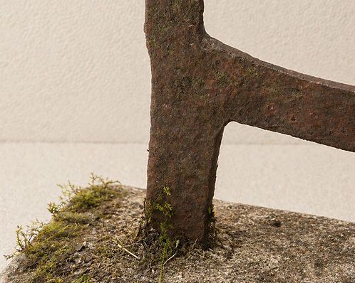 Antique Stone & Cast Iron Boot Scraper photo furniture