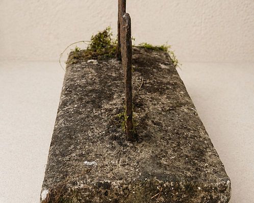 Antique Stone & Cast Iron Boot Scraper photo for sale