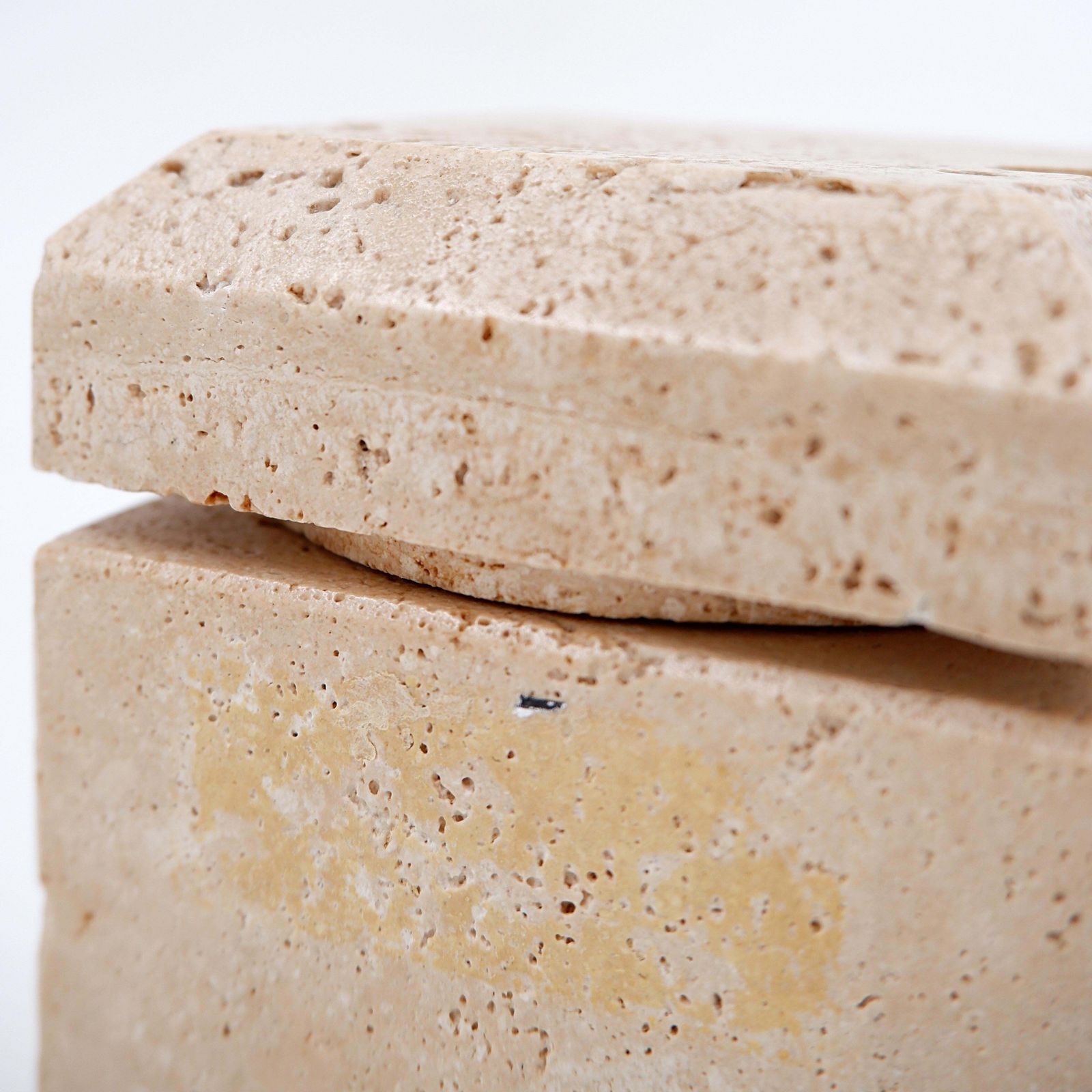 Travertine Box, Italian Design From The 60s/70s, Attributed To Cerri Nestor photo Home Decor