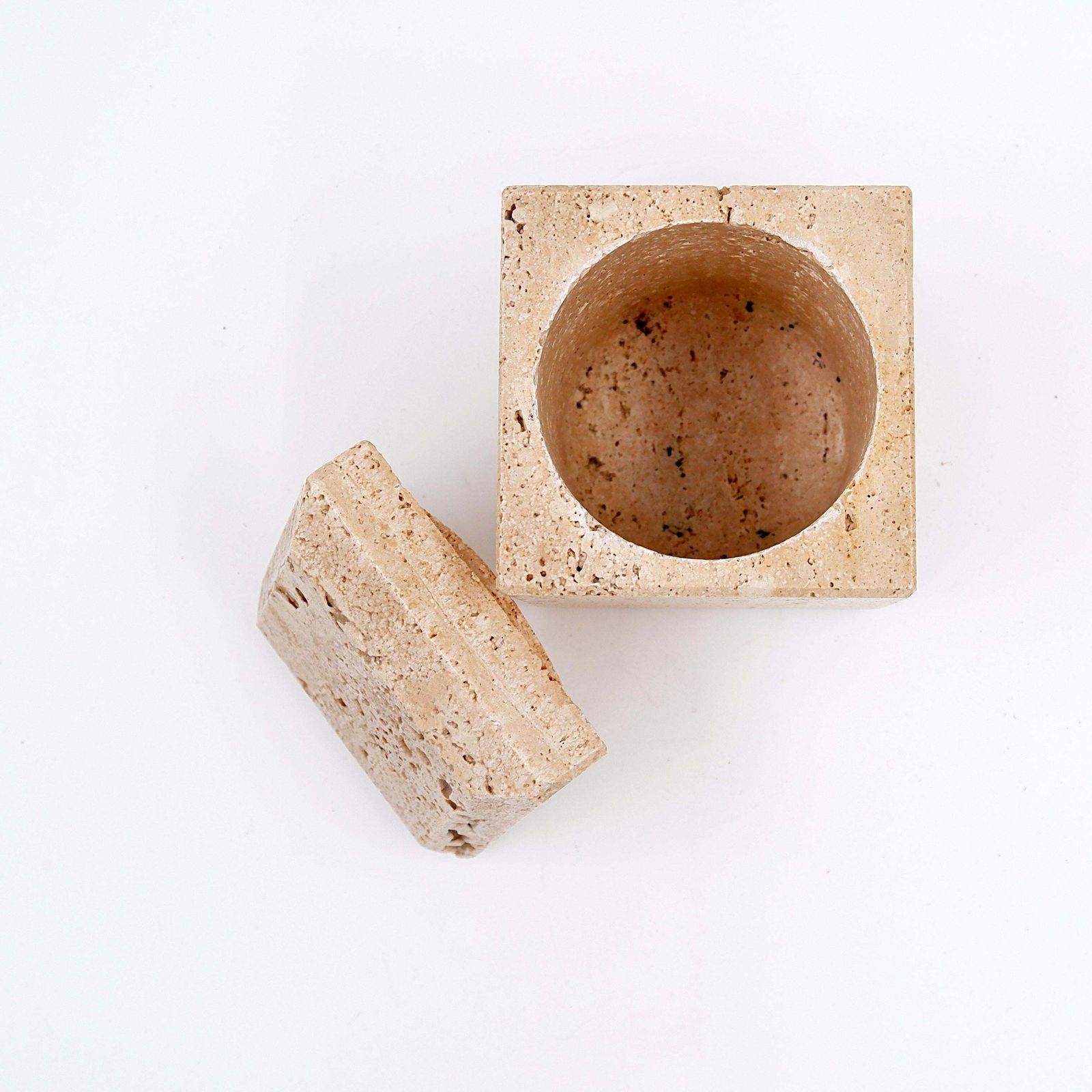 Travertine Box, Italian Design From The 60s/70s, Attributed To Cerri Nestor photo buy