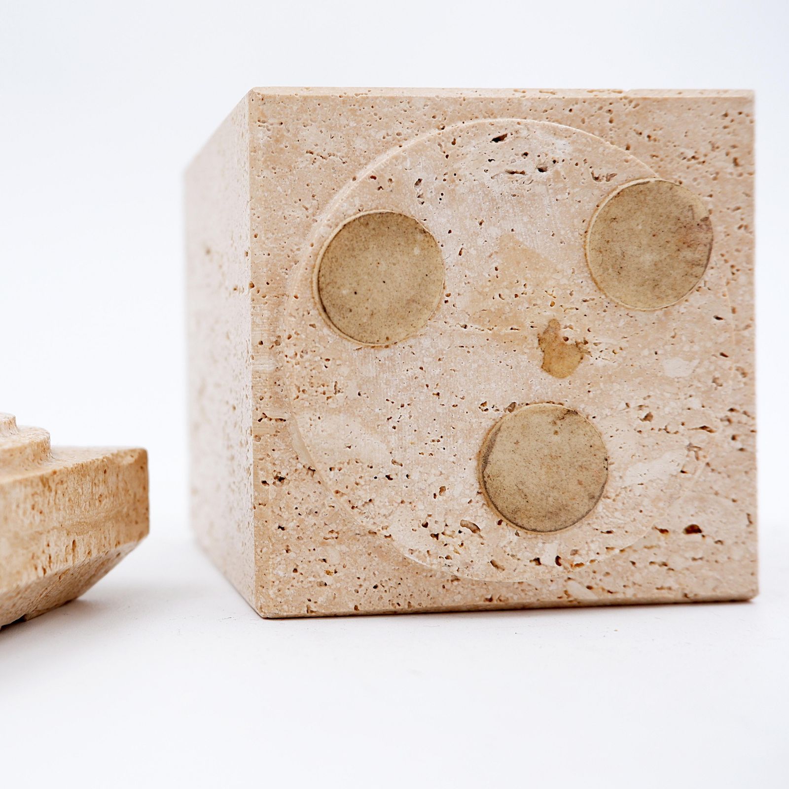 Home Decor Travertine Box, Italian Design From The 60s/70s, Attributed To Cerri Nestor photo