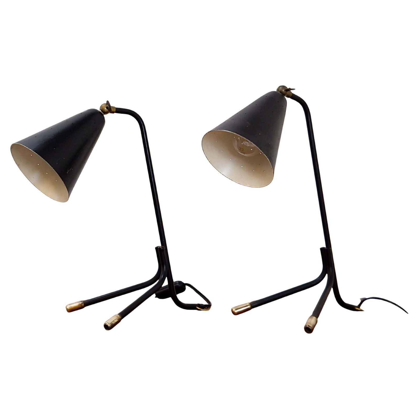 Svend Aage Holm Sørensen Pair Of Lamps Holm Sørensen Edition   1950s