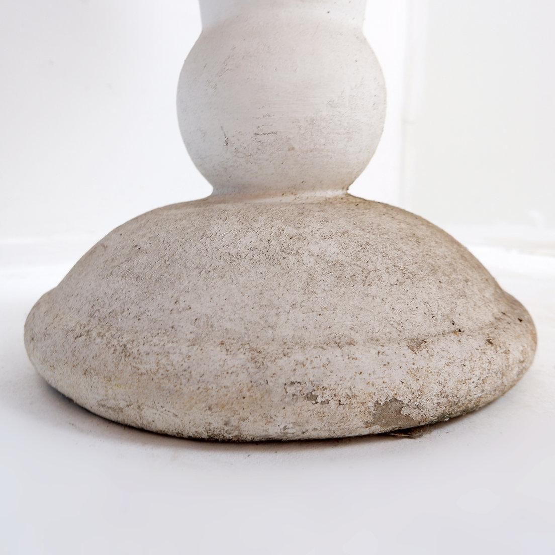 Mid Century Outdoor Planter, Cast Stone, Antique Style, 67cm Diameter photo furniture