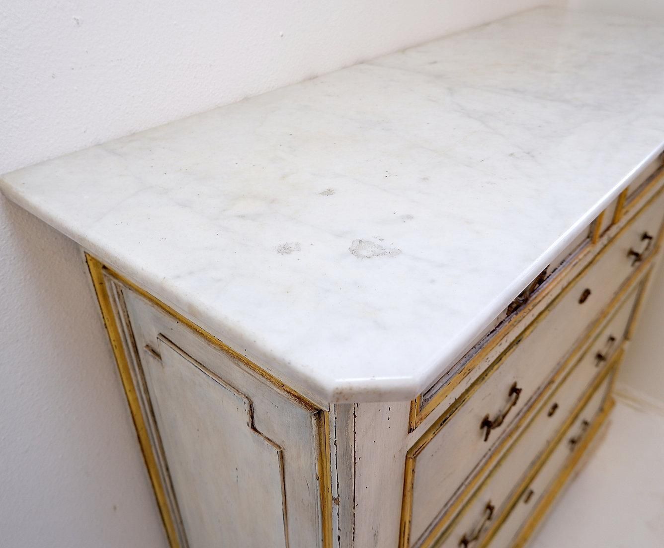 photo buy 19th Century Antique Italian Chest Of Drawers With Marble Top