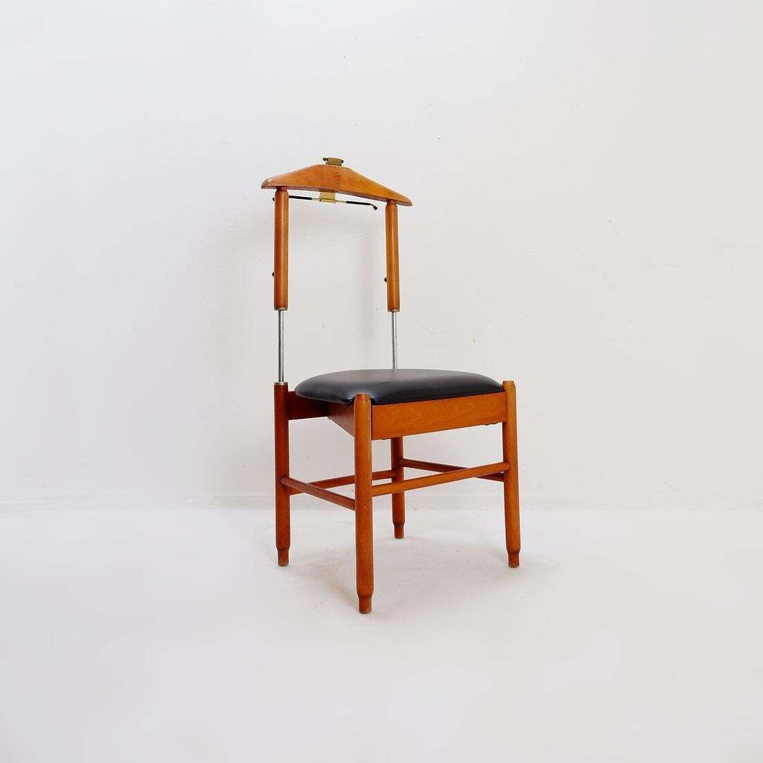 Mid Century Modern Teak Clothes Valet Chair By Fratelli Reguitti Italy, 1960s photo vinterior
