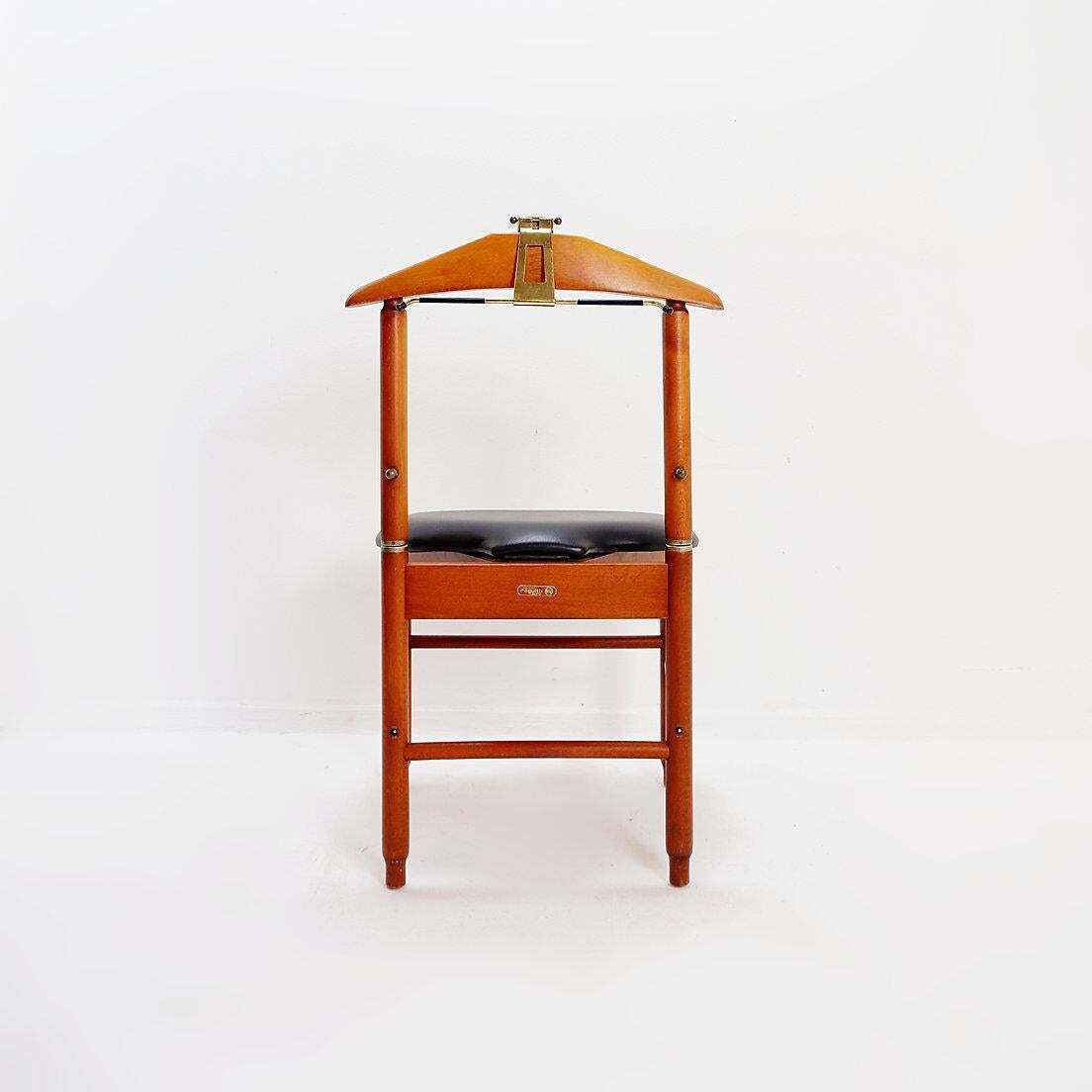Mid Century Modern Teak Clothes Valet Chair By Fratelli Reguitti Italy, 1960s photo vintage