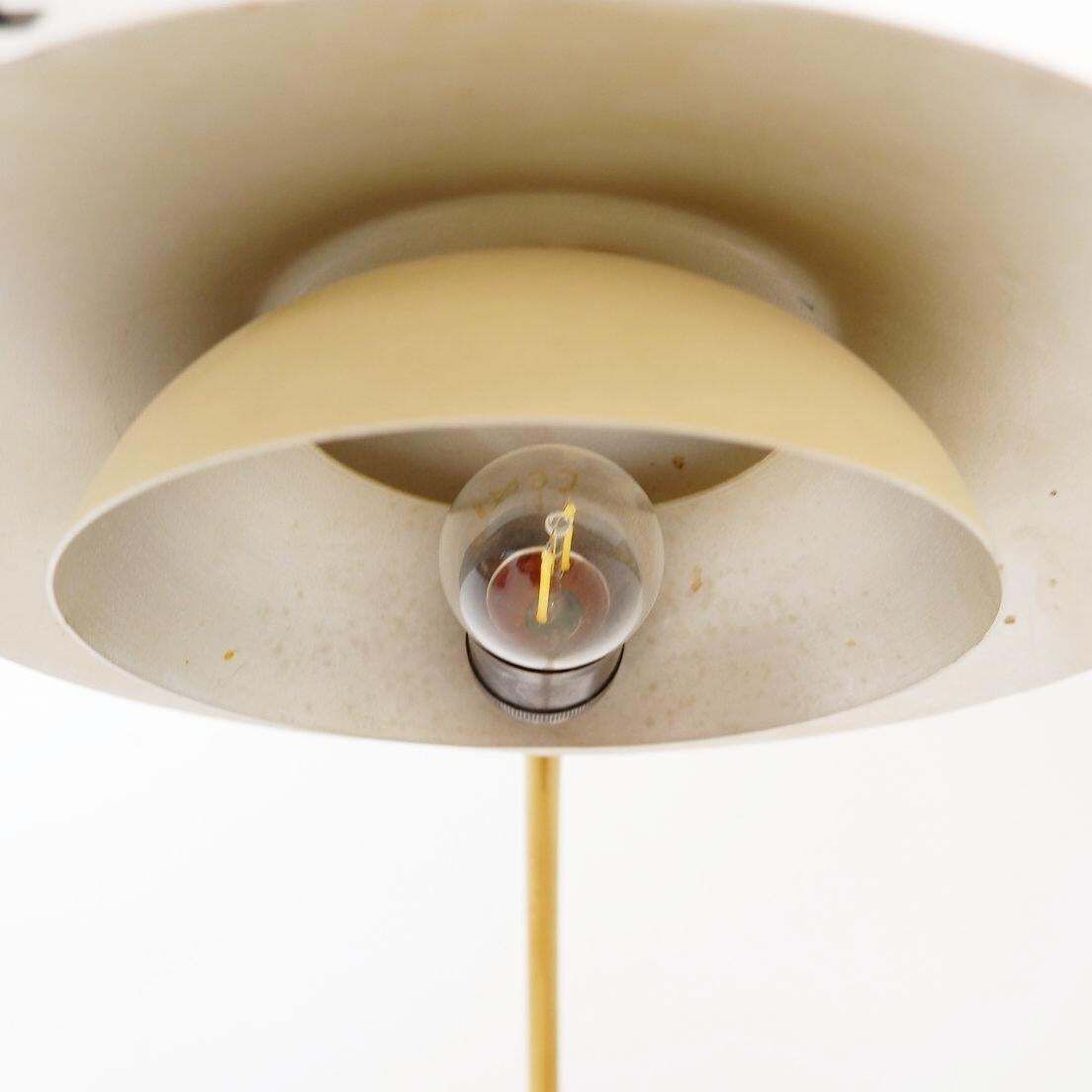 Lighting Stilux Milano Desk Or Wall Lamp In Creamy White Lacquer With Brass Details photo